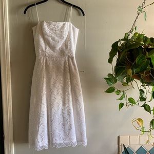 White lace day dress